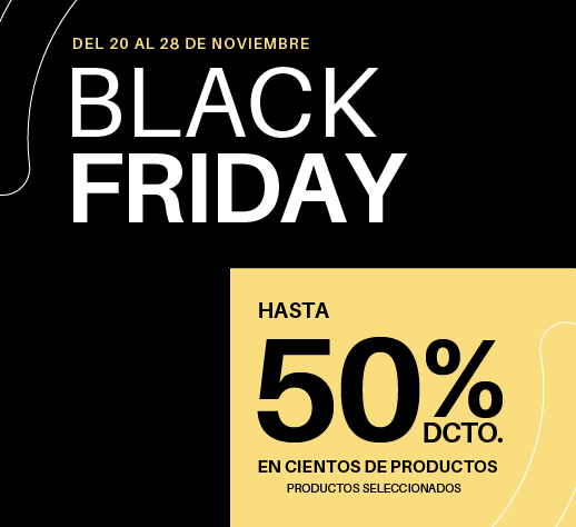 Hasta 50% dcto. en productos seleccionados - Black Friday