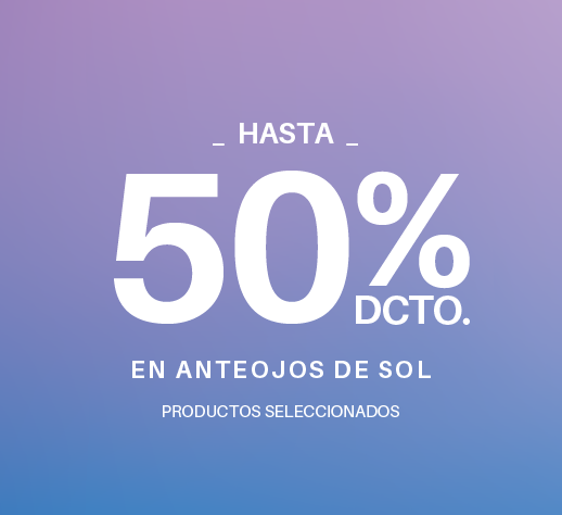 Hasta 50% de descuento en anteojos de sol