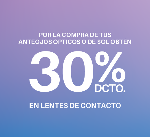 50% de descuento en segundo par de anteojos